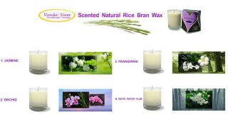 FOUR Scented Natural Rice Bran Wax